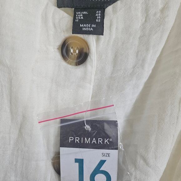 Primark Cream Button-Up Romper - Picture 4 of 6
